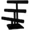 8 Pack: 12" Triple Bar Black Velvet Jewelry Stand by Bead Landing™